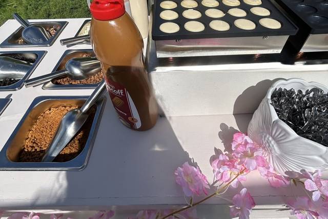 Bar à pancakes en place