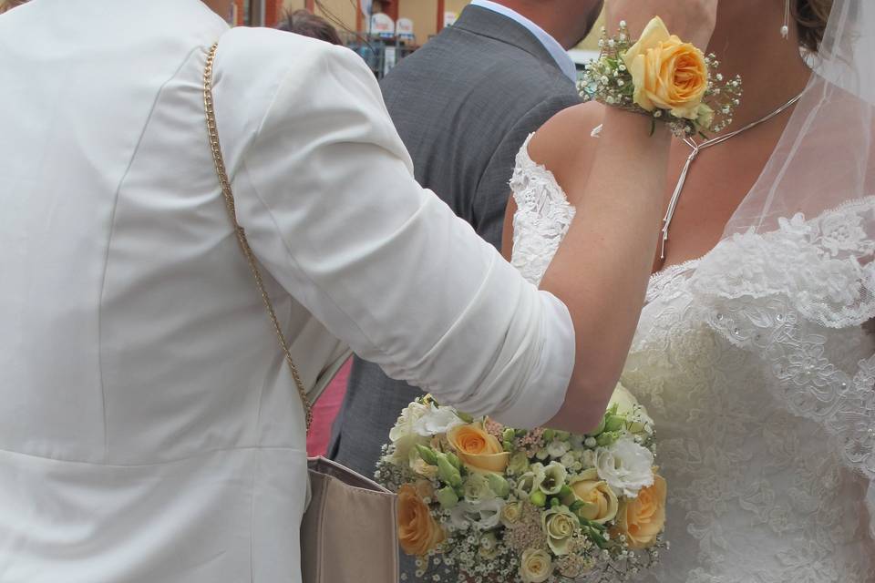 Bouquet de mariée+bracelet de