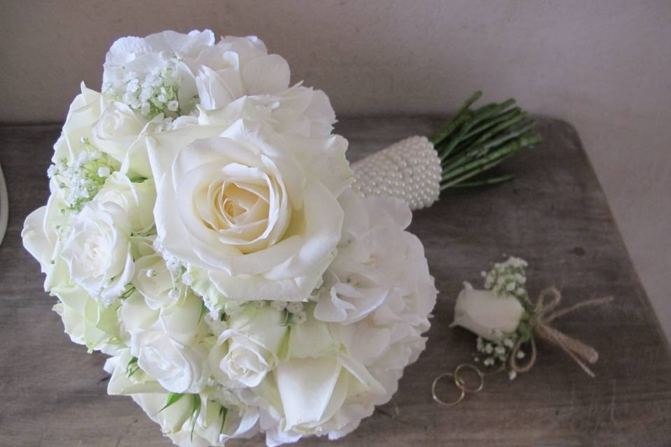 Le bouquet de la mariée et cel