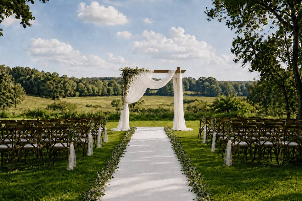 Mariage Champêtre ceremonie