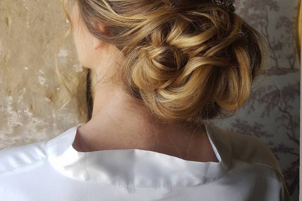 Chignon fleuri