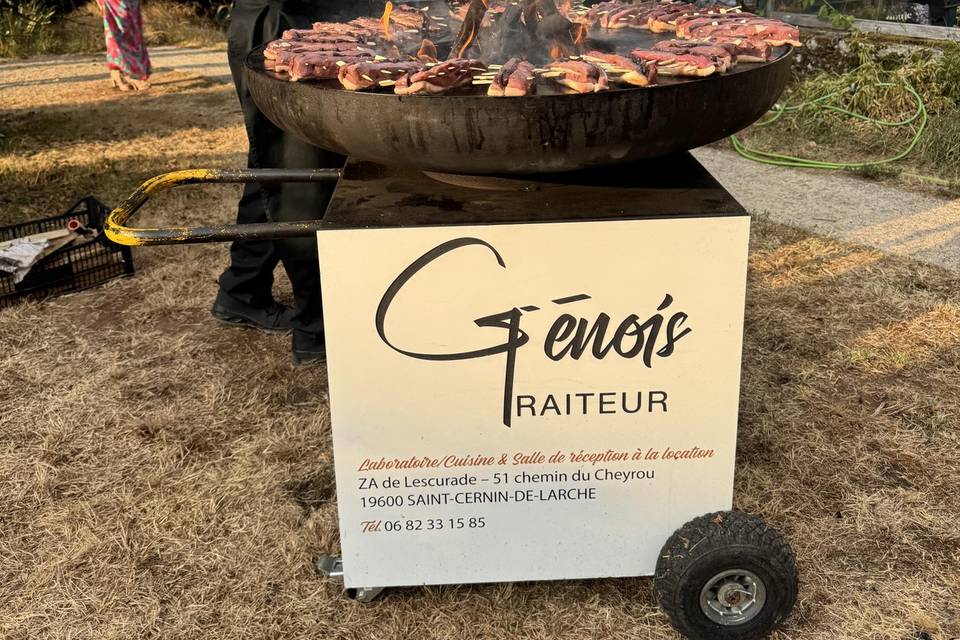 Brasero autour du canard