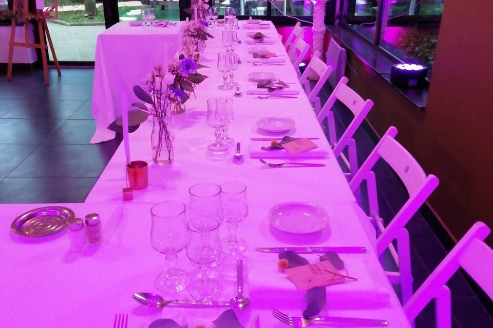 La table en rose