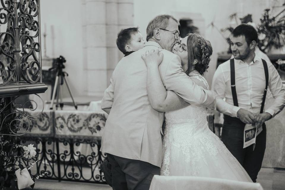 La mariée et son papa