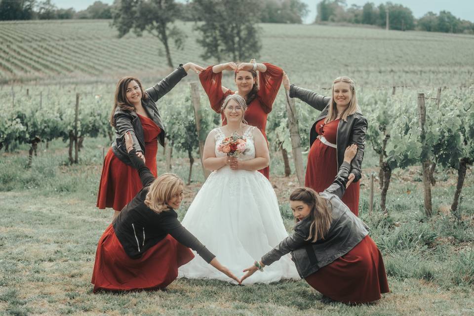 La mariée et ses amies