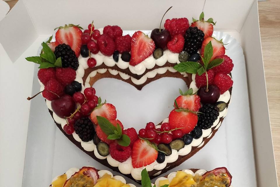 Patron heart cake