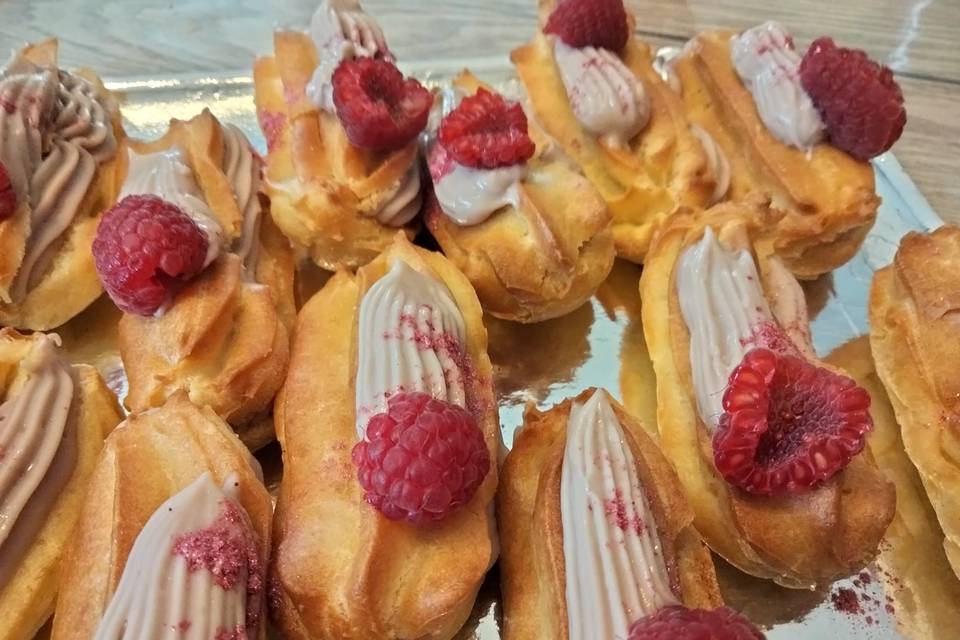 éclair à la framboise