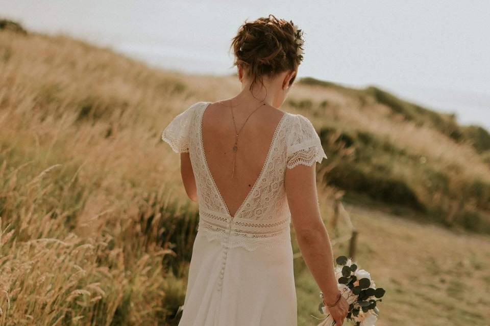 Peigne et bouquet de la Mariée