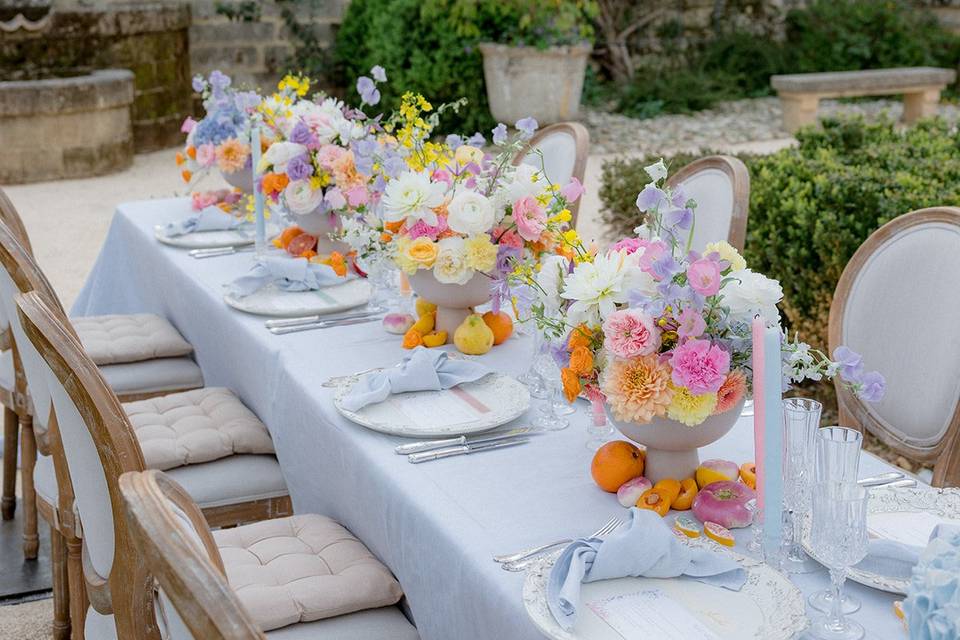 Bridgerton Table dressée