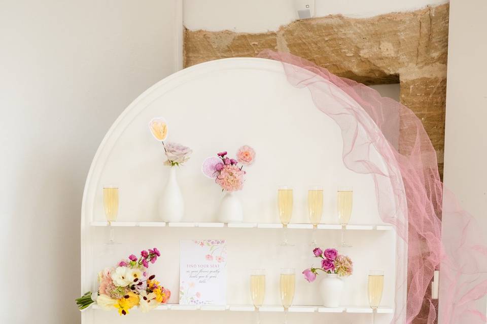 Mur de champagne