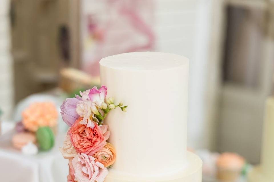 Wedding cake romantique