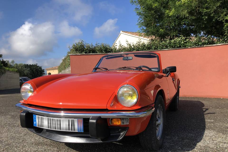 Triumph Spitfire Vermillon Red