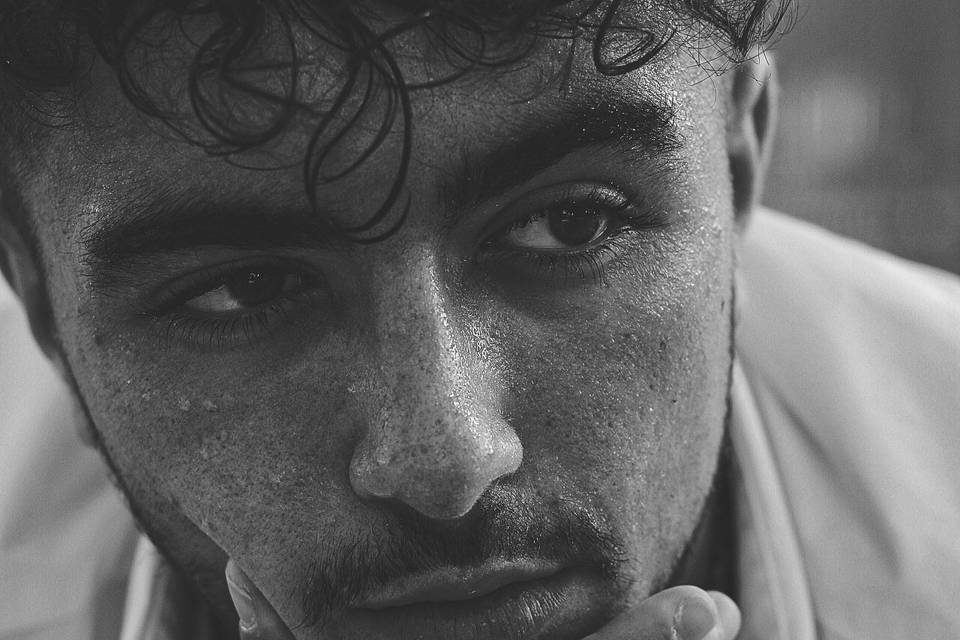 Portrait noir et blanc, Rouen