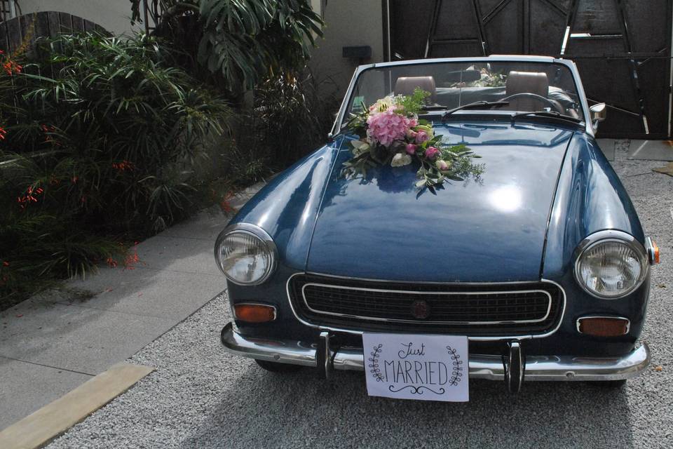 Voiture rétro pour photo