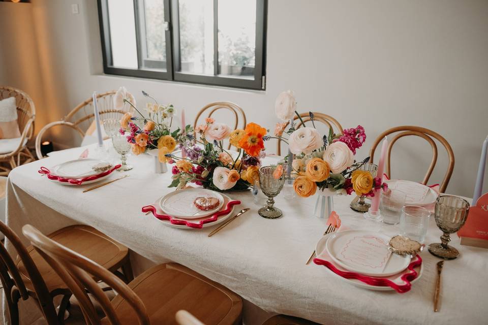Table colorée