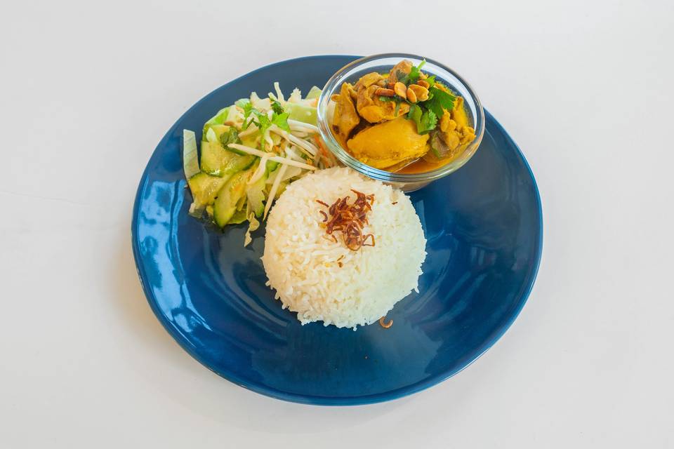 Rice box poulet curry coco