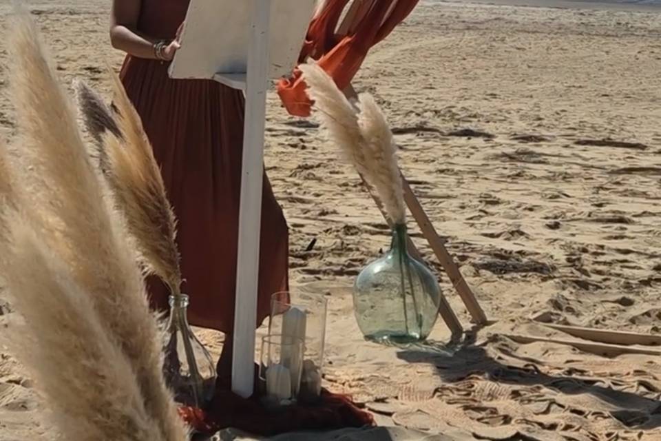 Cérémonie sur la plage