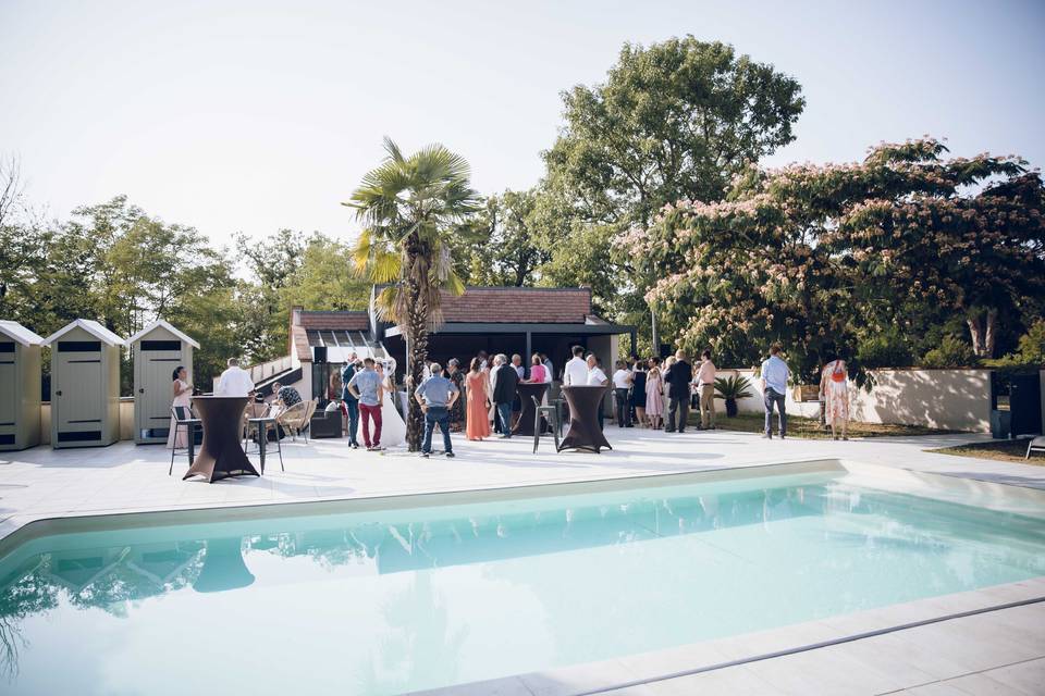 Vin d'honneur à la piscine