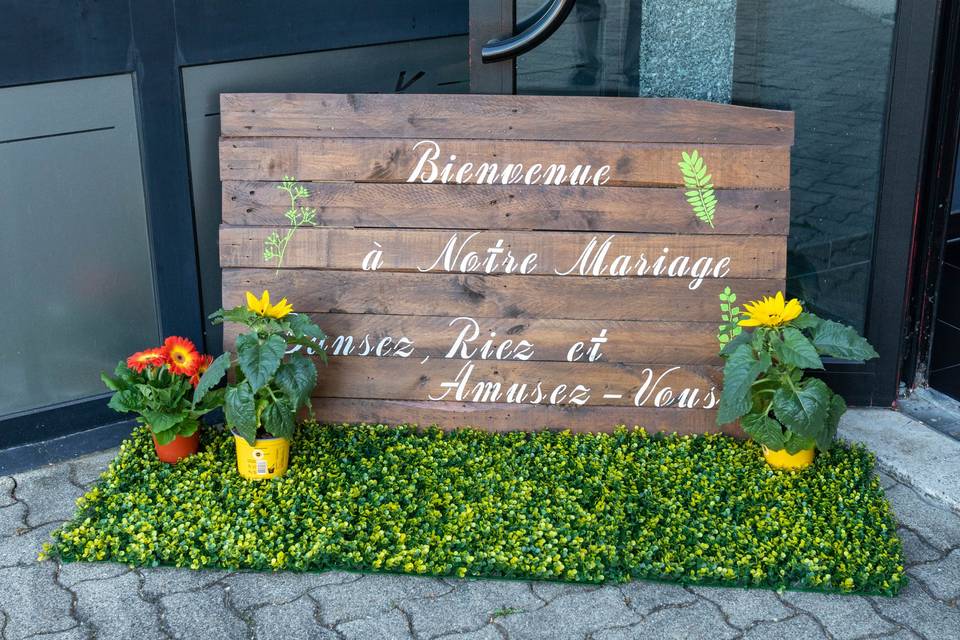 Décoration des mariés