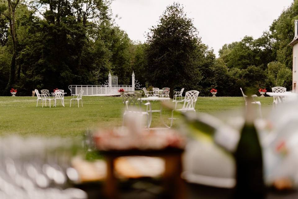 Jardin pour le vin d'honneur