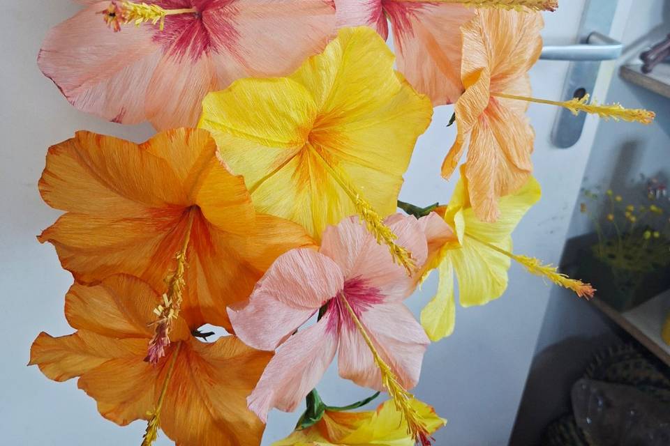 Hibiscus en crêpon