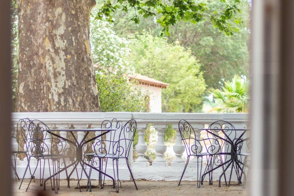 Terrasse vue Canigou