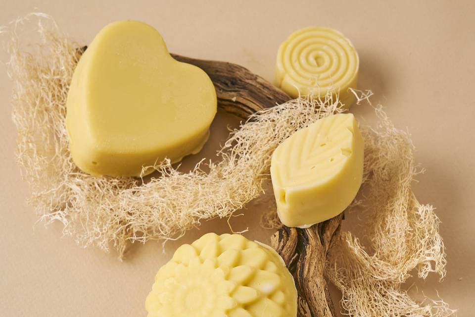 Différentes formes de savon