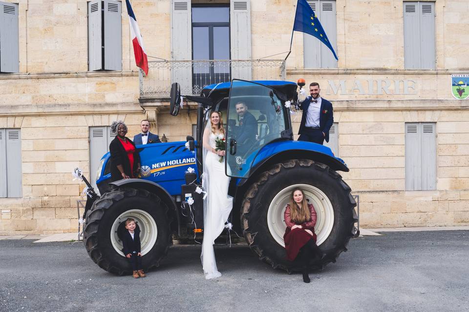 La voiture des mariés