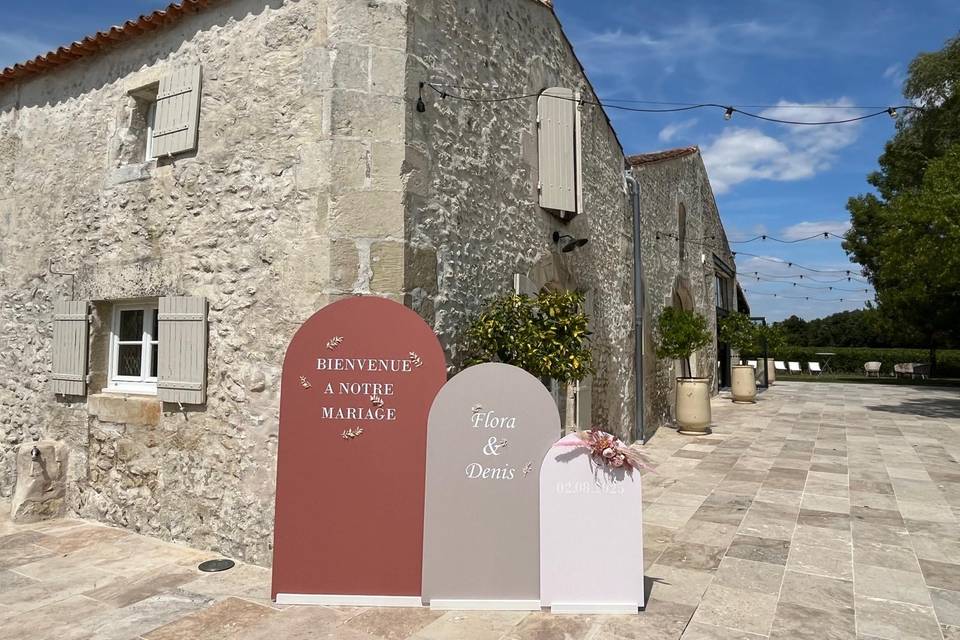 Panneau bienvenue