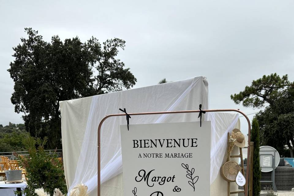 Panneau bienvenue