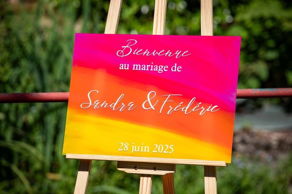 Panneau de bienvenue