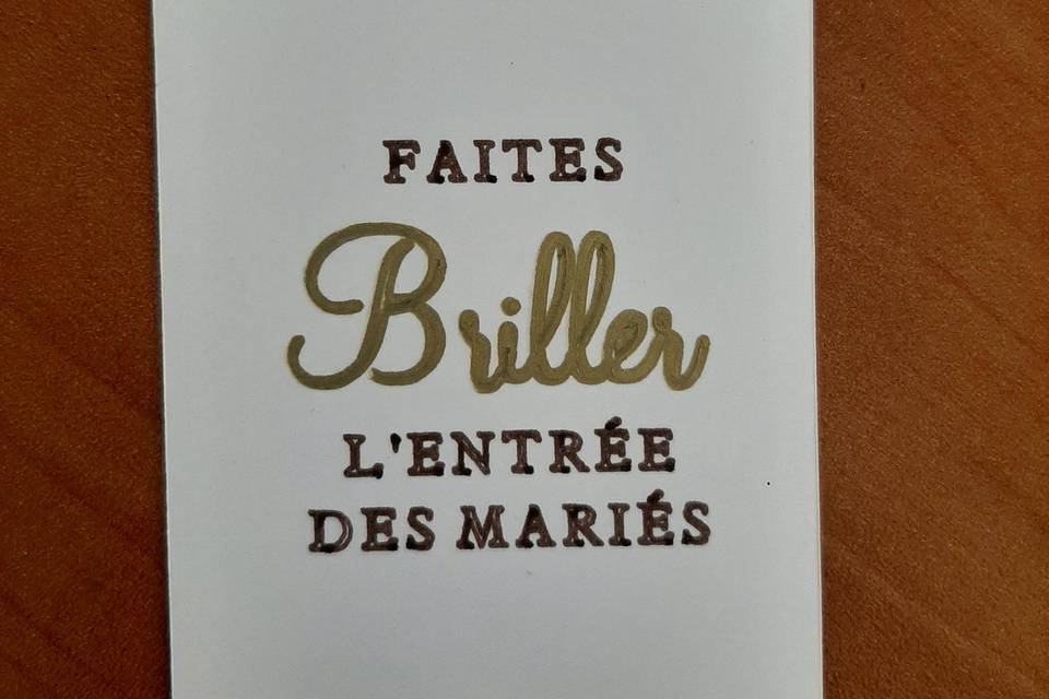 Entrée des mariés