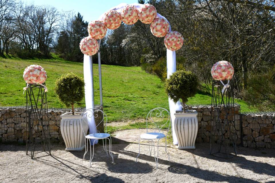 Location 15 boules de fleurs