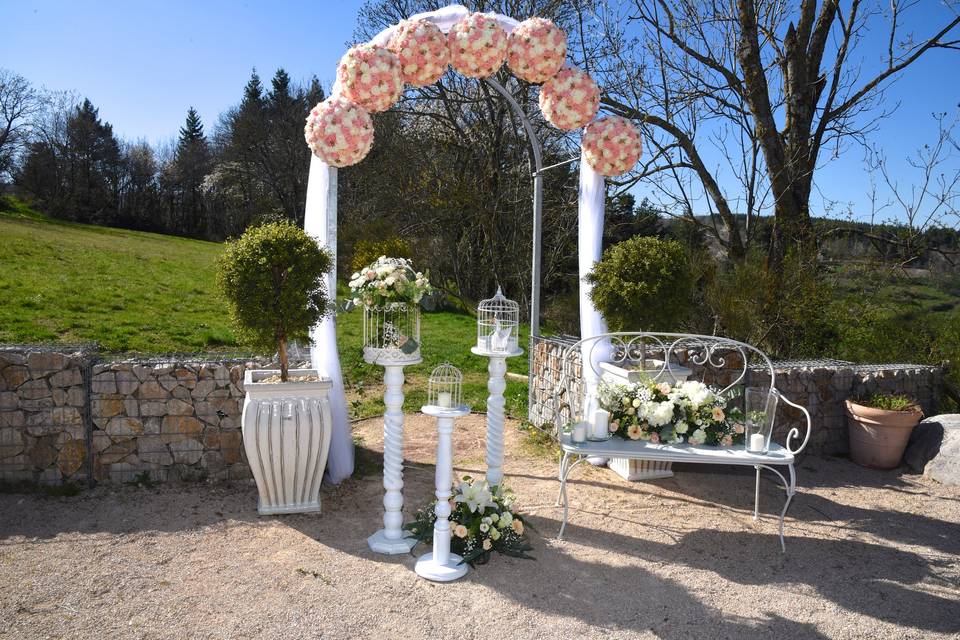 Location 15 boules de fleurs