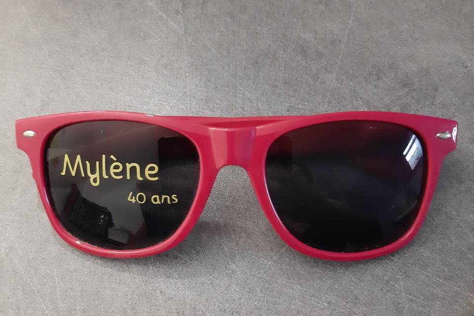 Personnalisation lunettes