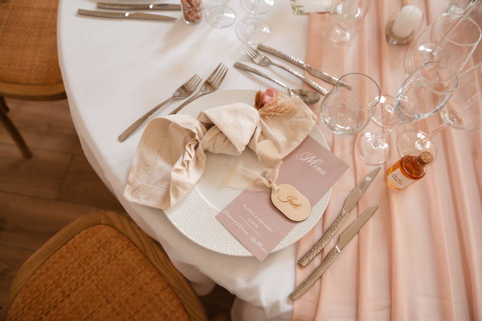 Décoration de table la closera