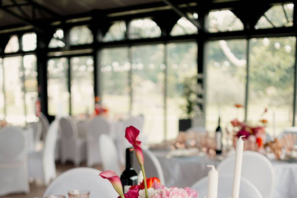 Centre de table coloré