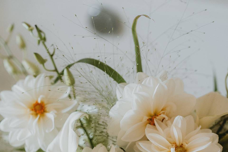 Bouquet de mariée blanc