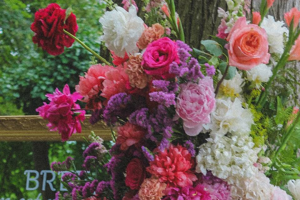Fleurs colorées