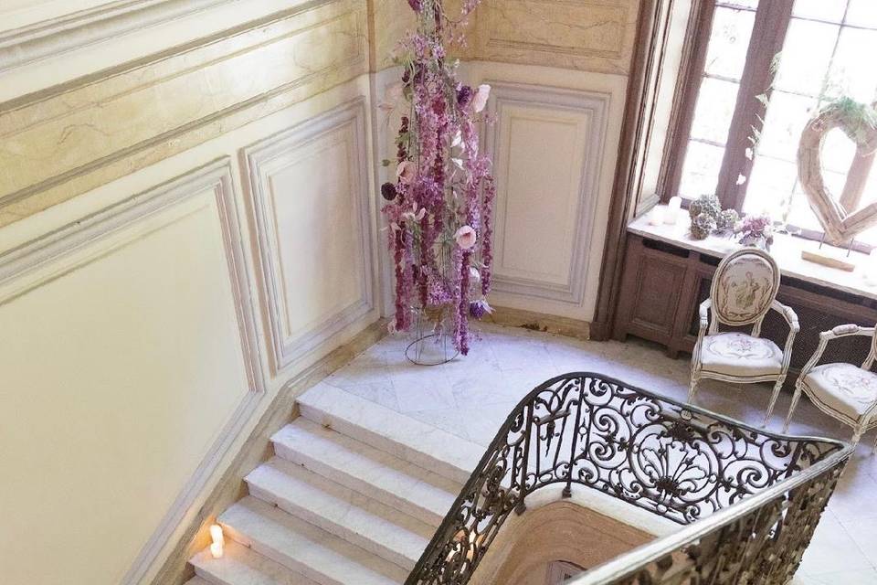 Majestueux escalier en marbre