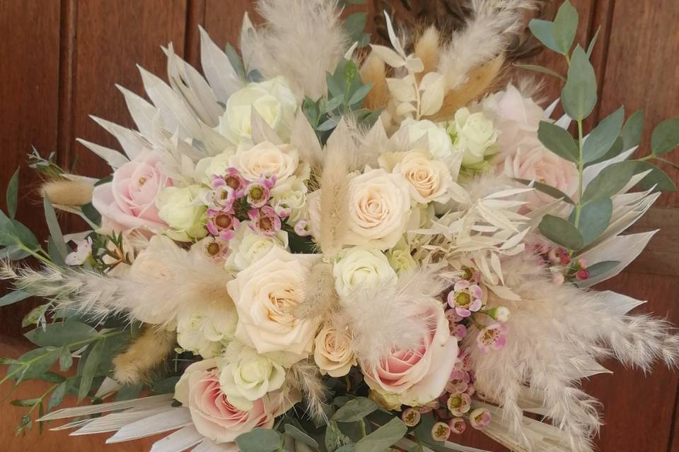 Bouquet de la mariée pampa