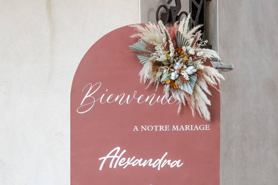 Panneau bienvenue