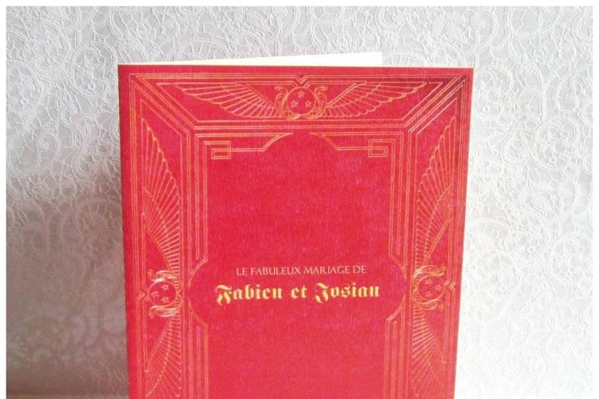 Faire-part livre ancien