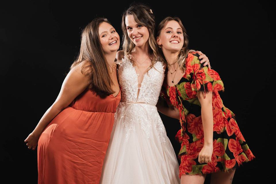 Studio photo pendant la soirée