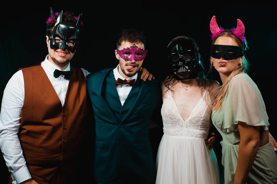 Studio photo pendant la soirée