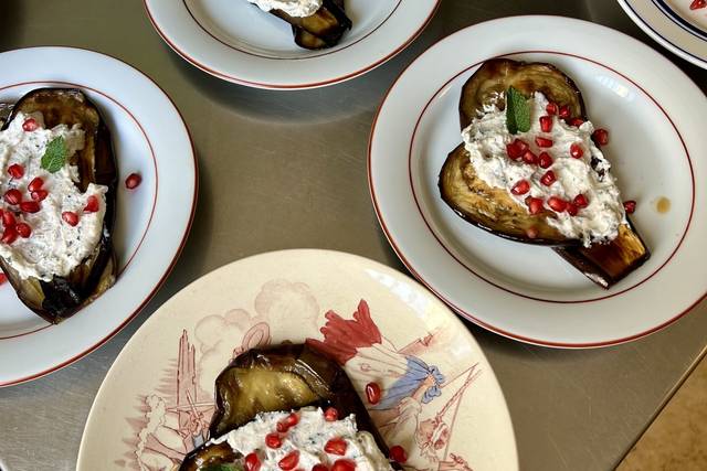 Aubergine rôtie (entrée)