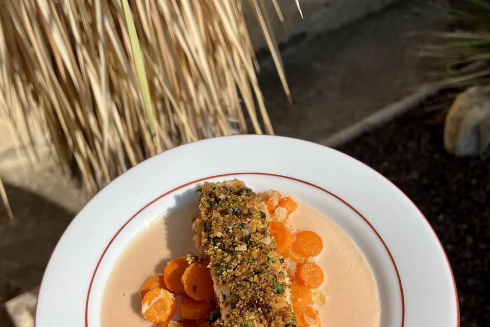 Assiette signature au saumon
