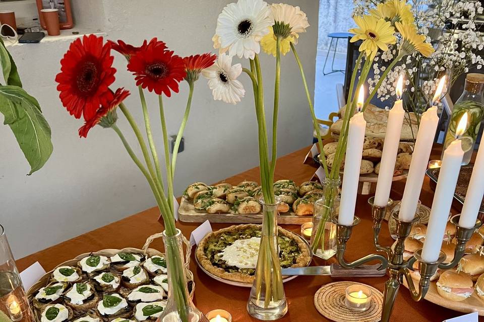 Buffet pour enterrement de vie de jeune fille