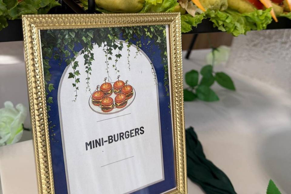 Mini burger colorés
