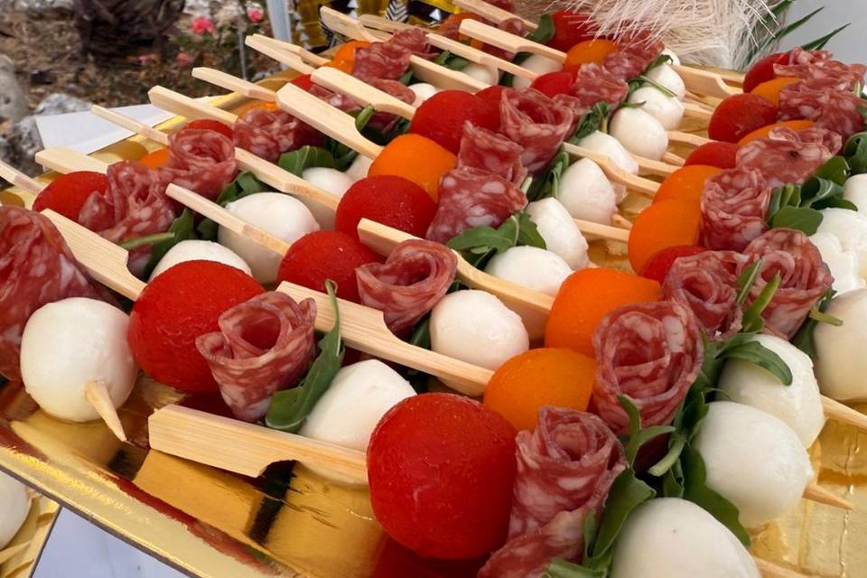 mini brochette tomate mozza